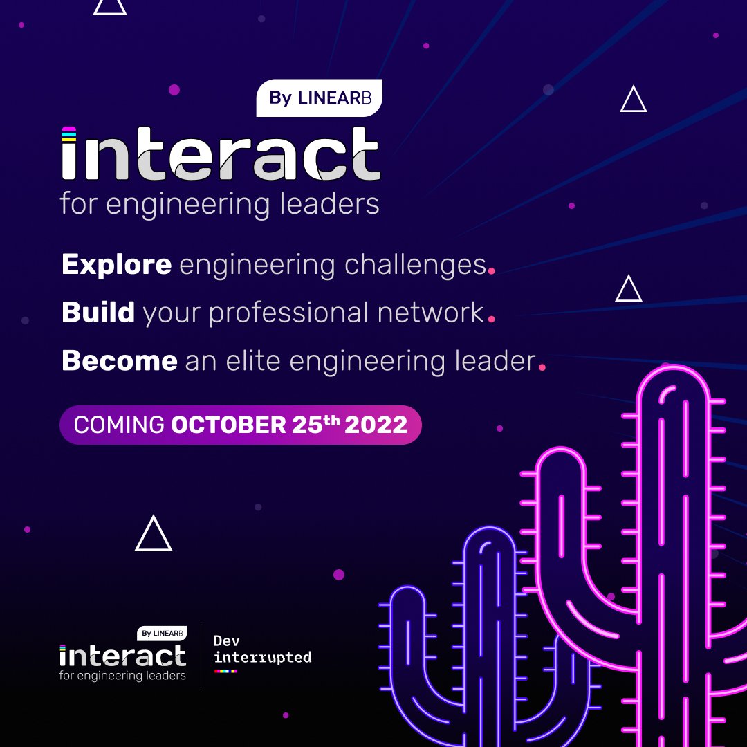  Engineering leaders on stage at LinearB's INTERACT conference 