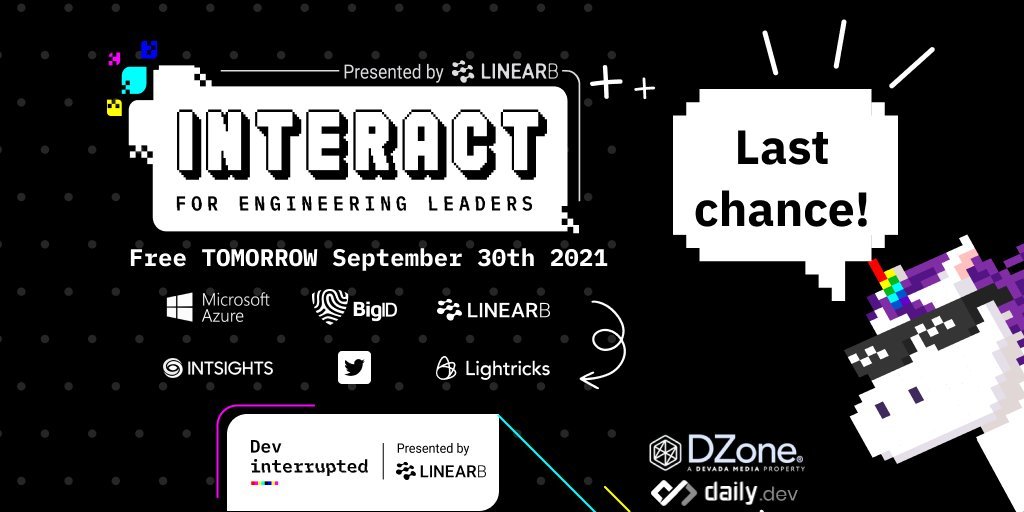 A panel at LinearB's INTERACT engineering-leadership conference
