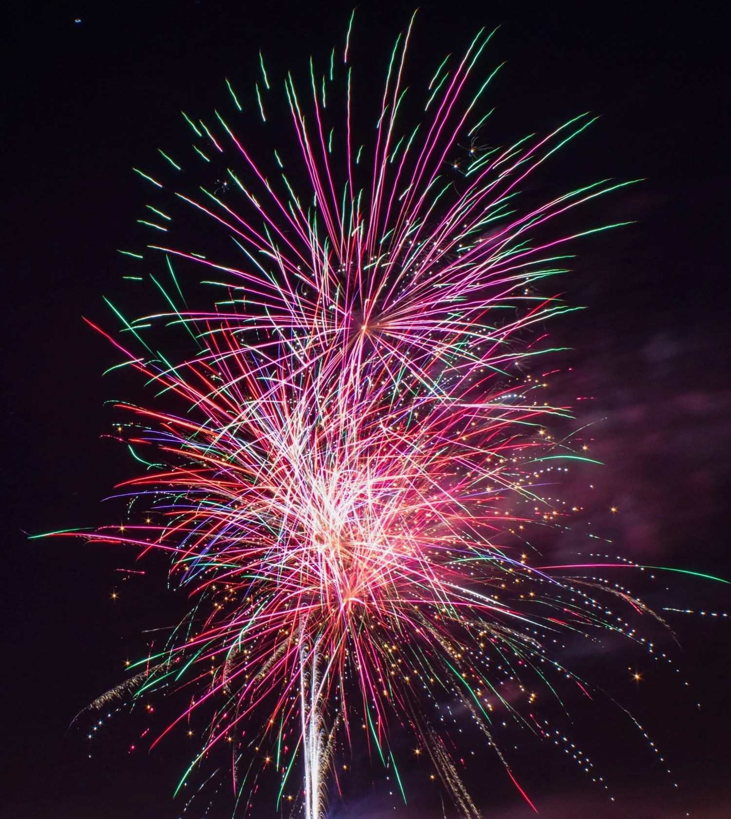  Fireworks going off 